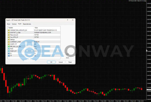 Forex ViP SMART SAFE TRADER EA MT4 Inputs