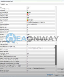 Market Reversal Alerts EA MT4 Inputs 3