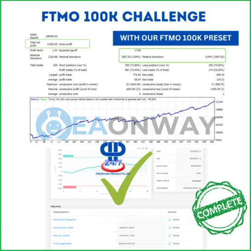 ORDER BLOCK EA Prop Firm MT4 Signal FTMO